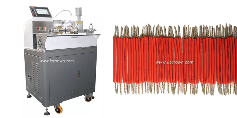 Fully-auto Cable Cutting, Stripping, Twisting and Tinning Machine