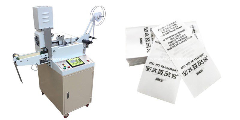 Ultrasonic Wash Care Label Cutting Machine