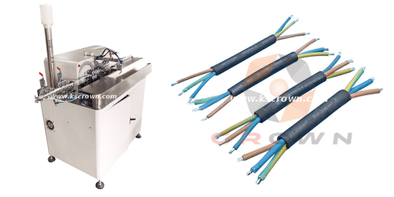 Auto wire cutting stripping and double-end tinning machine