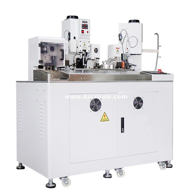 Single-head Heat-shrink Tubing Inserting and Two-end Terminal Crimping Machine