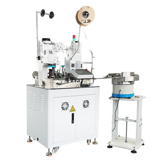 Automatic Terminal Crimping and Sleeves Loading Machine