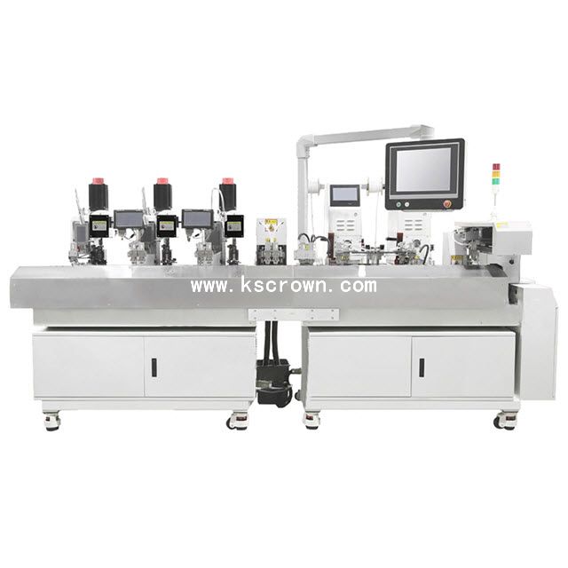 Wire 2-side Terminal Crimping and Number Tube Inserting Machine