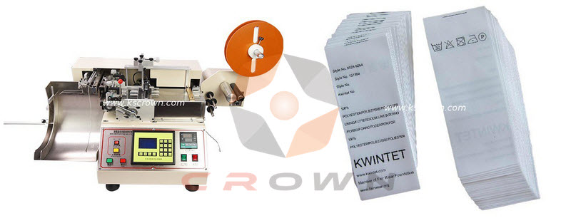 Care Label Cutting Machine with Stacking Function 