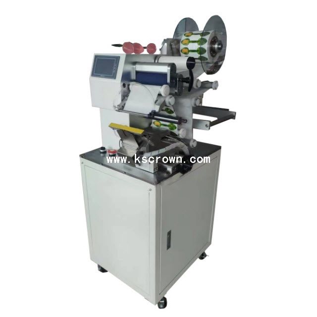Jelly and Lollipop Flag Label Applicator Machine