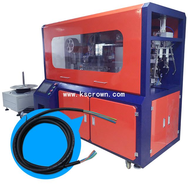 Cable Cutting Stripping and Winding Tying Machine